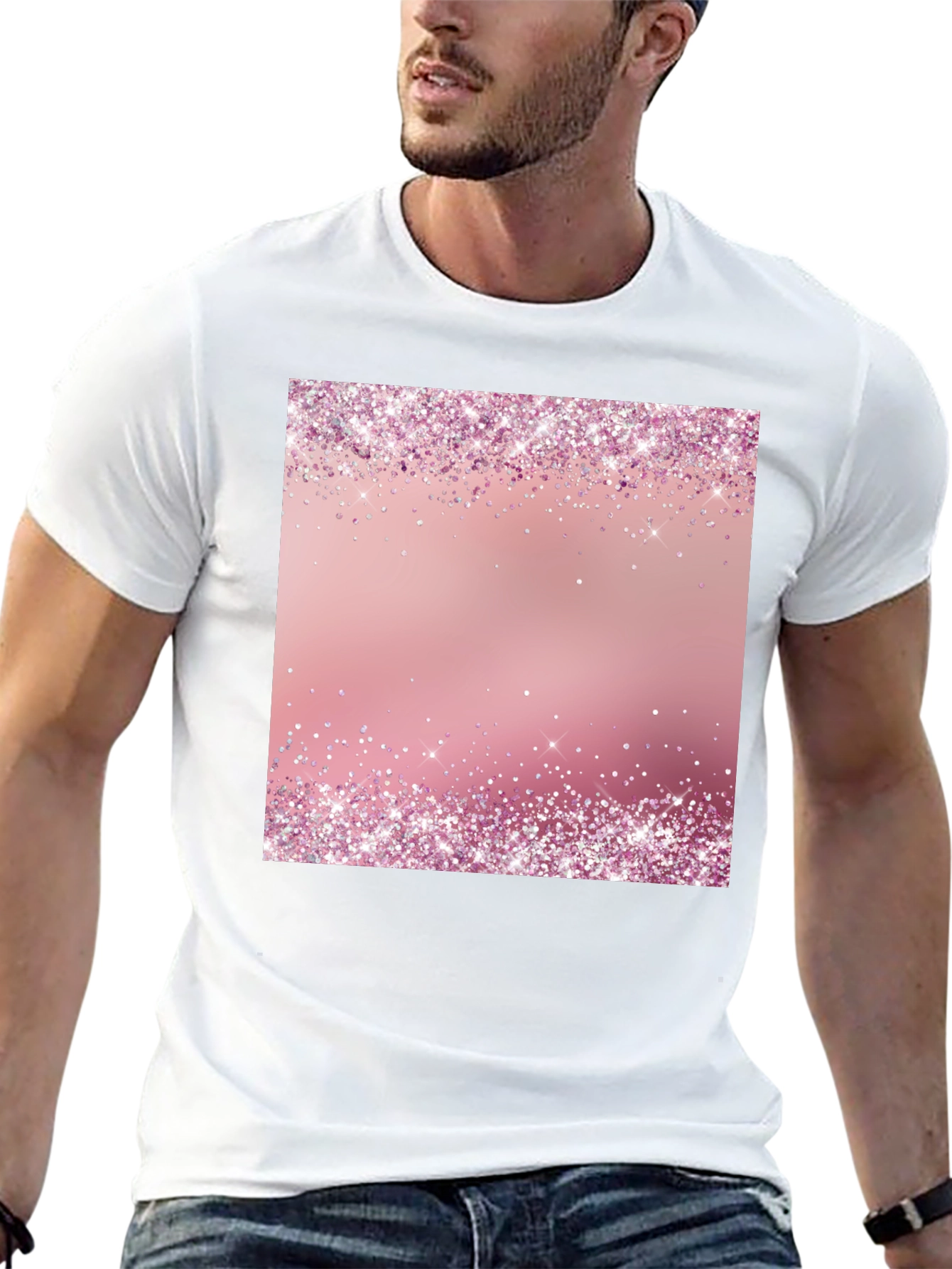 Pink Sparkle T-Shirt - Trendy Party Style