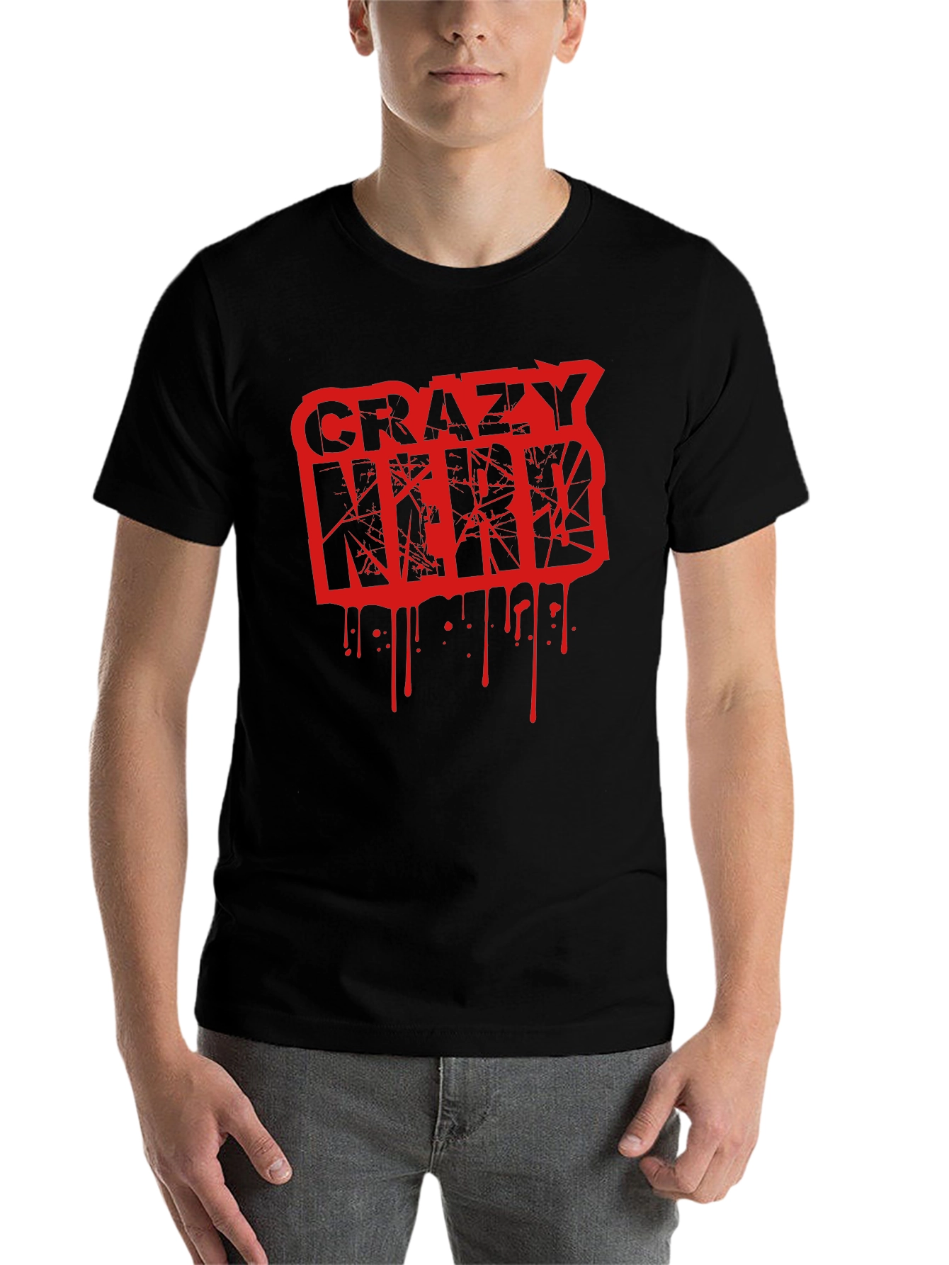 Crazy Nerd Graphic T-Shirt