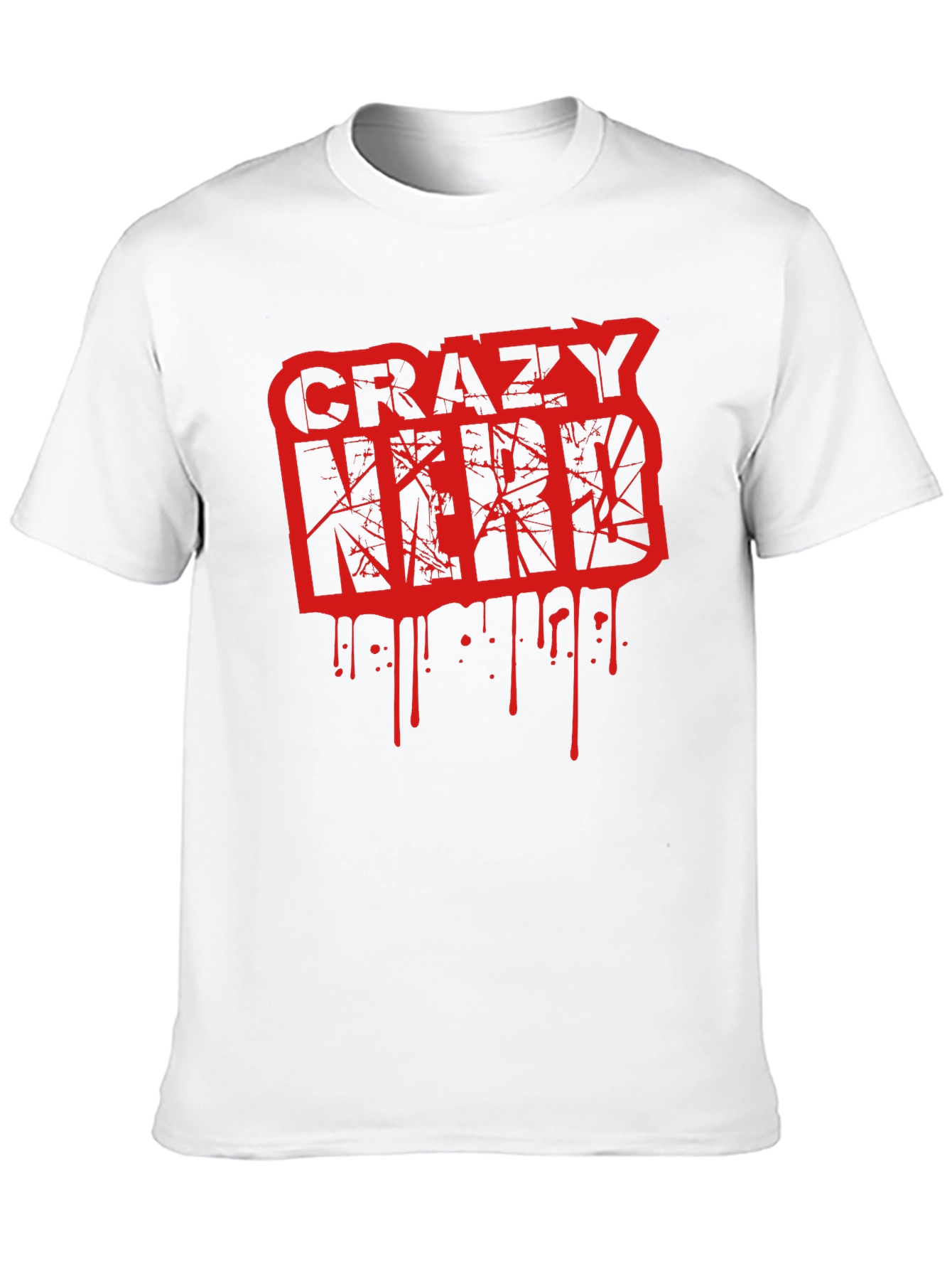 Crazy Nerd Graphic T-Shirt