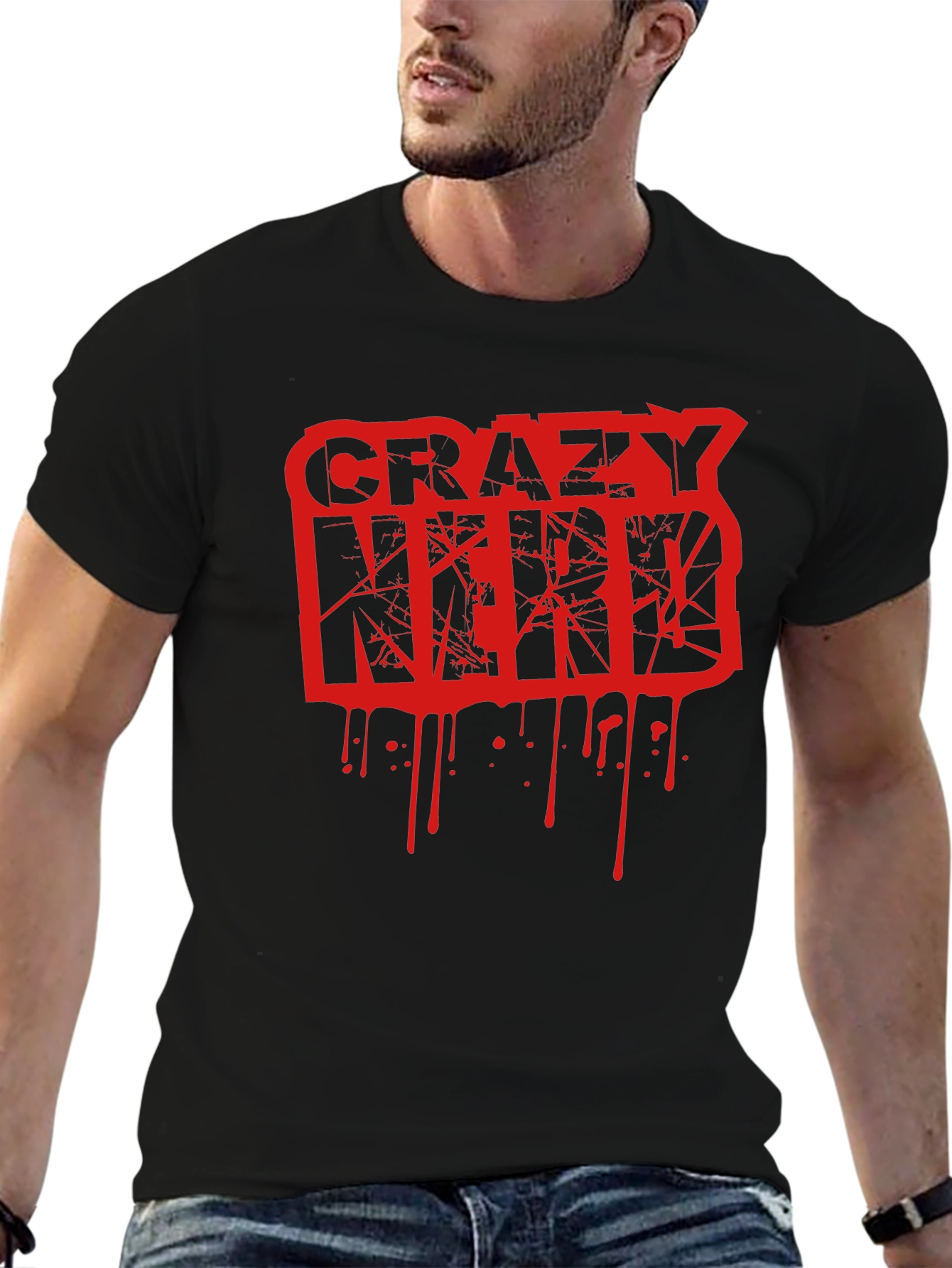 Crazy Nerd Graphic T-Shirt