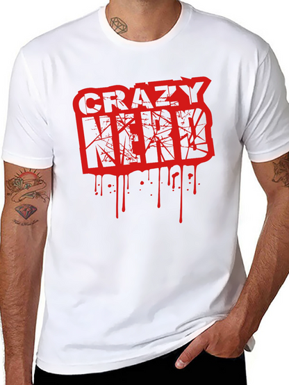 Crazy Nerd Graphic T-Shirt