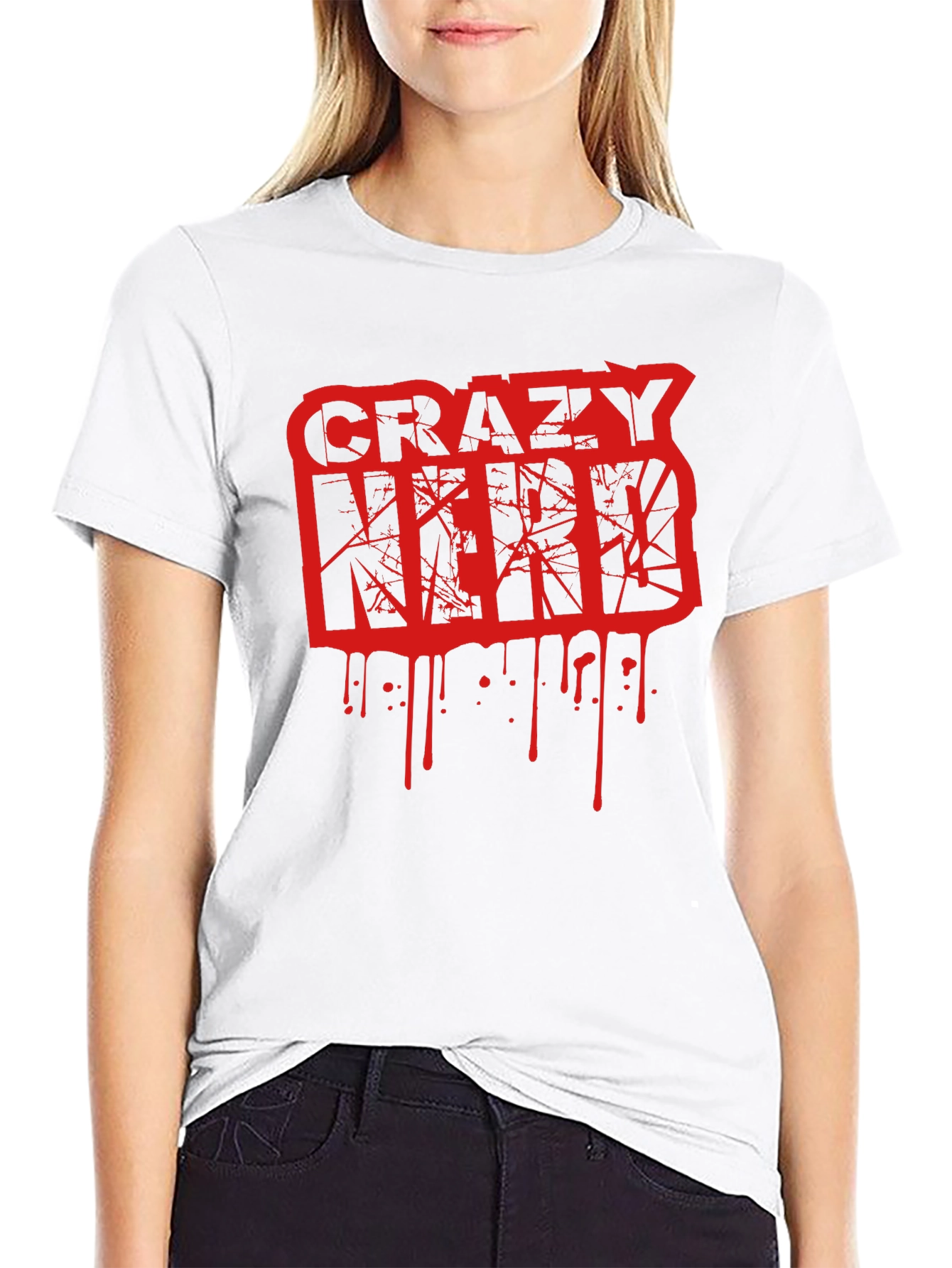 Crazy Nerd Graphic T-Shirt