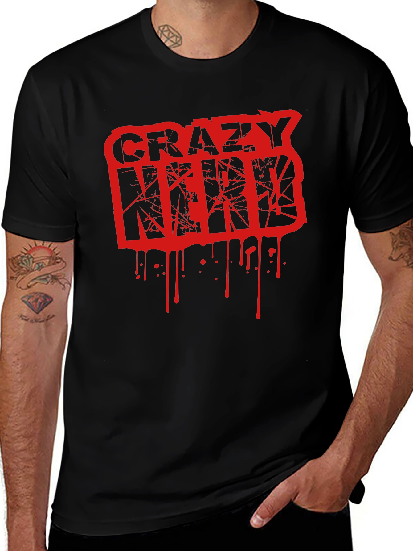 Crazy Nerd Graphic T-Shirt