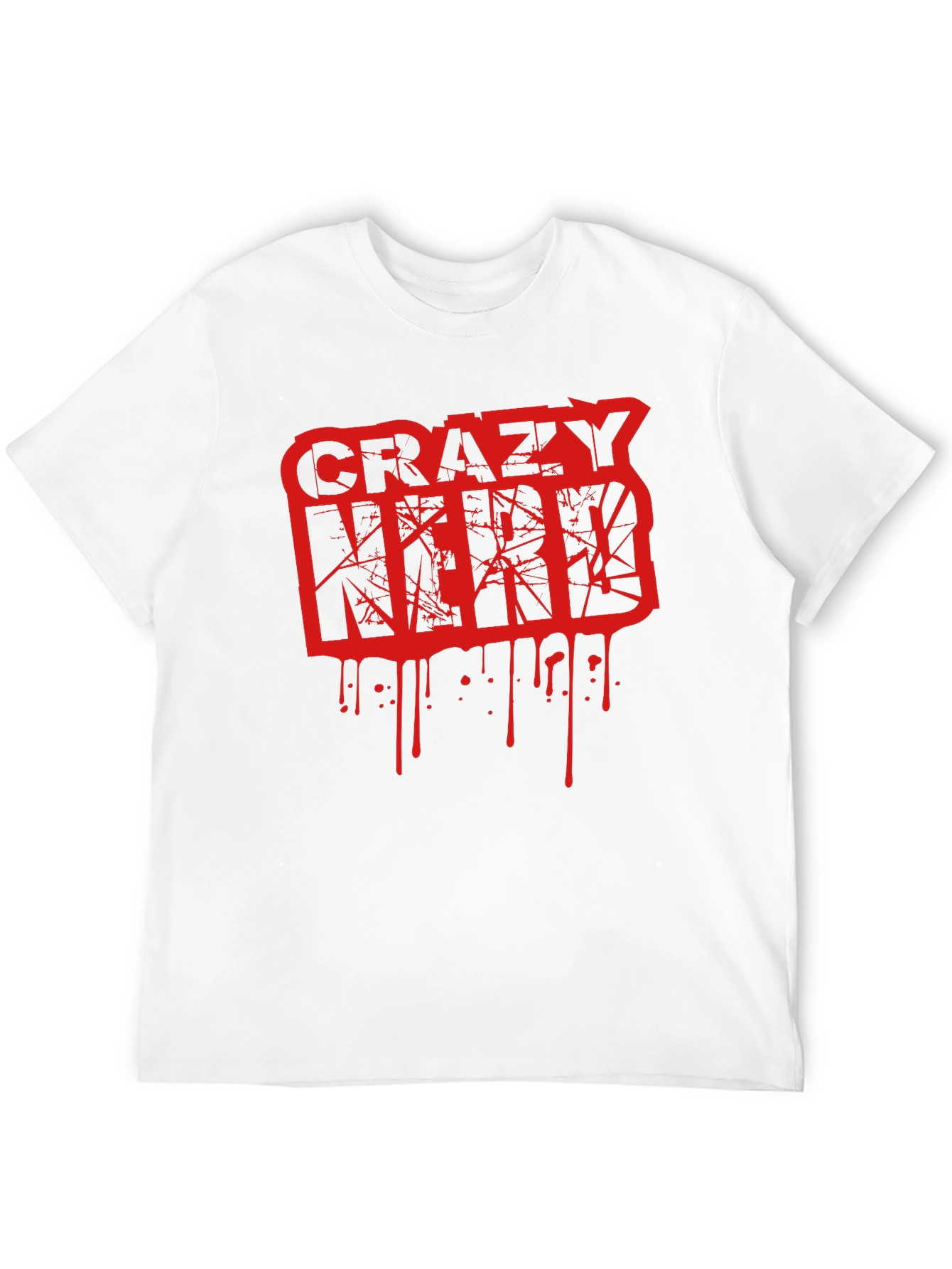 Crazy Nerd Graphic T-Shirt