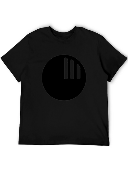 Black Graphic Tee - Modern Minimalist Design