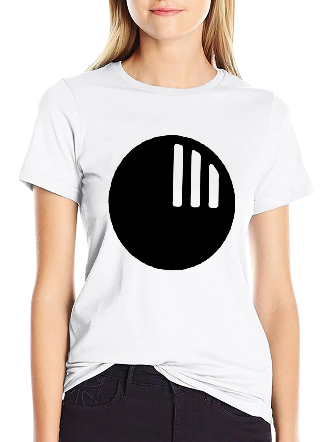Black Graphic Tee - Modern Minimalist Design