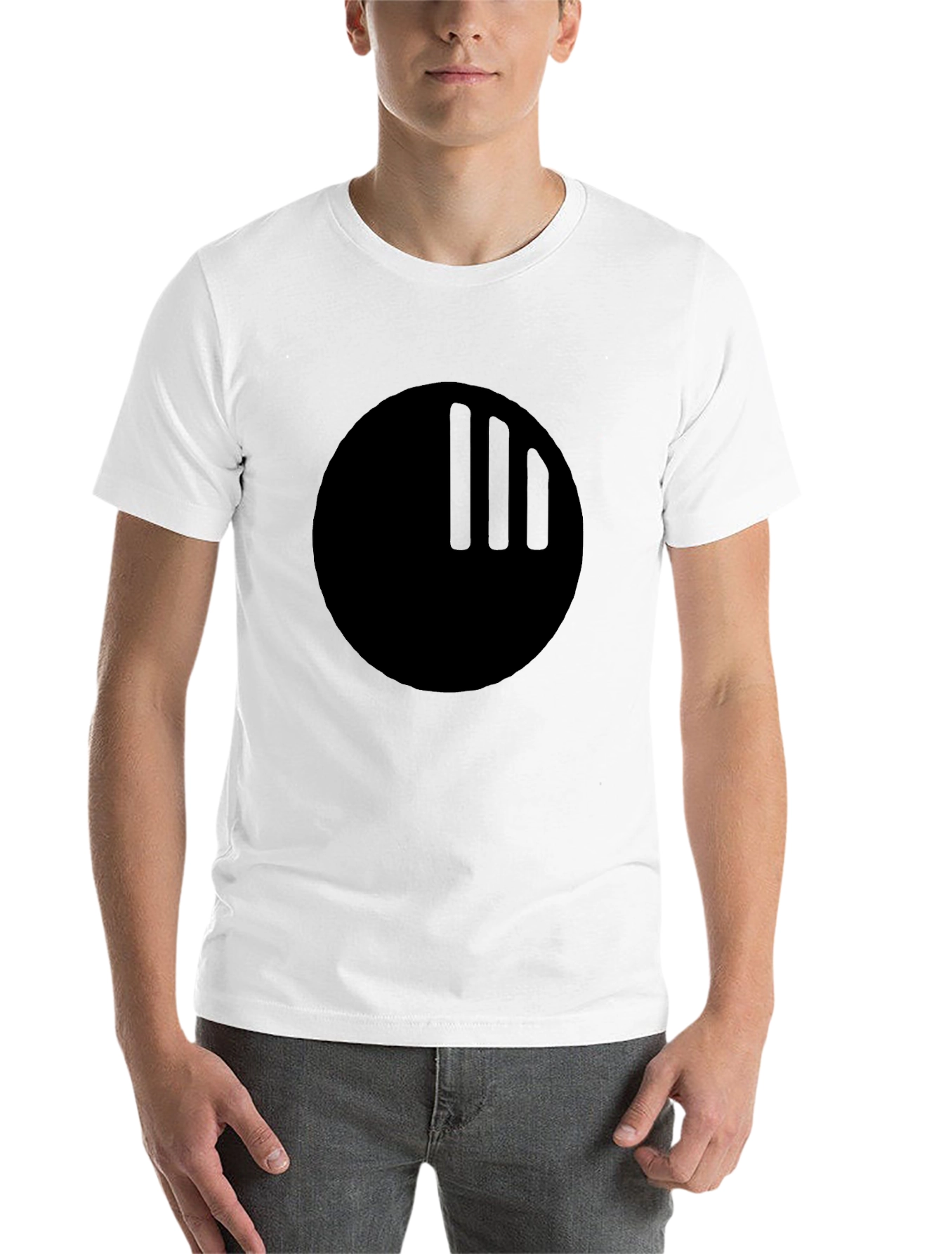 Black Graphic Tee - Modern Minimalist Design