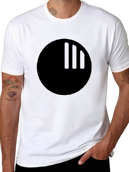 Black Graphic Tee - Modern Minimalist Design