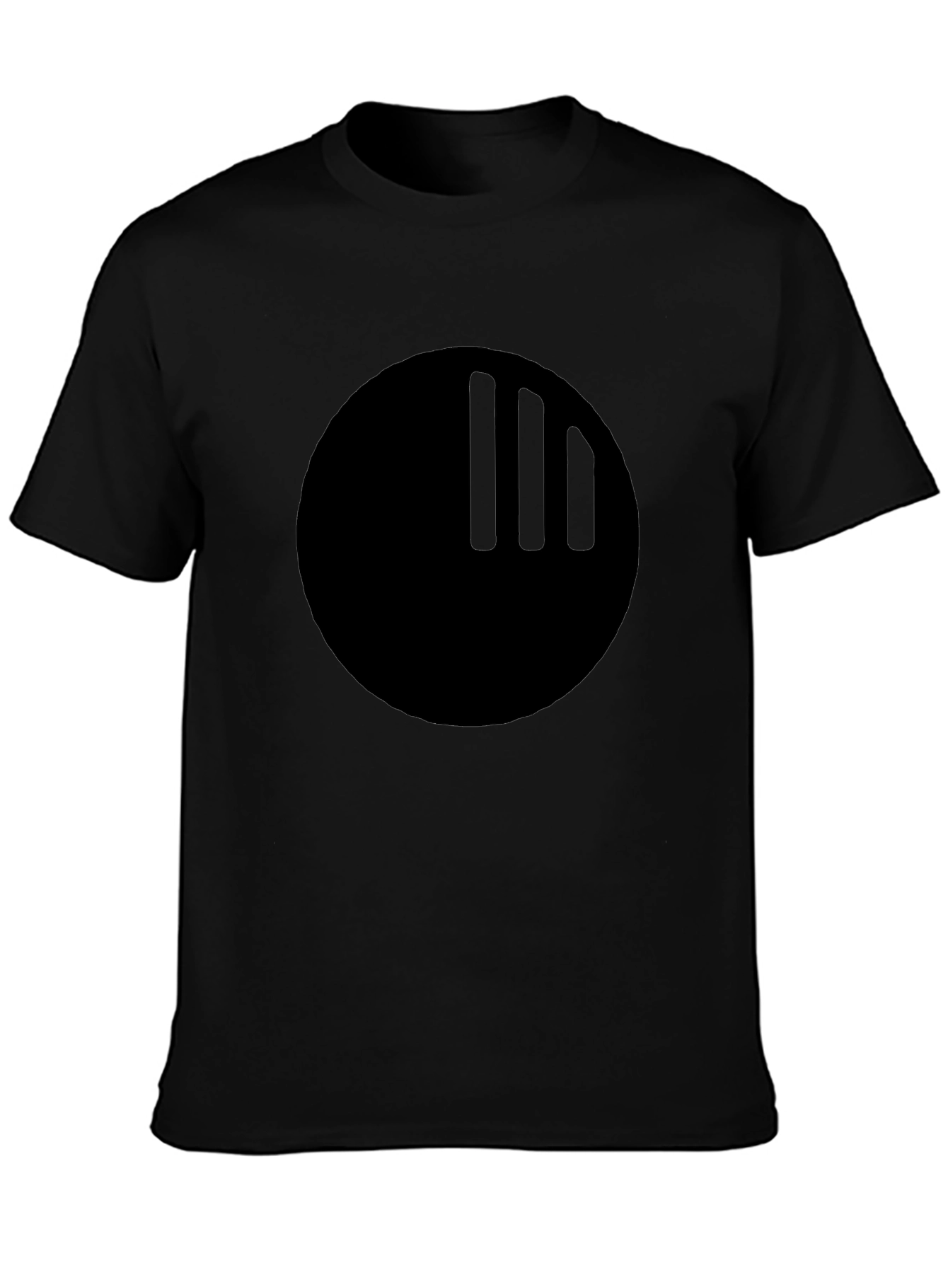 Black Graphic Tee - Modern Minimalist Design