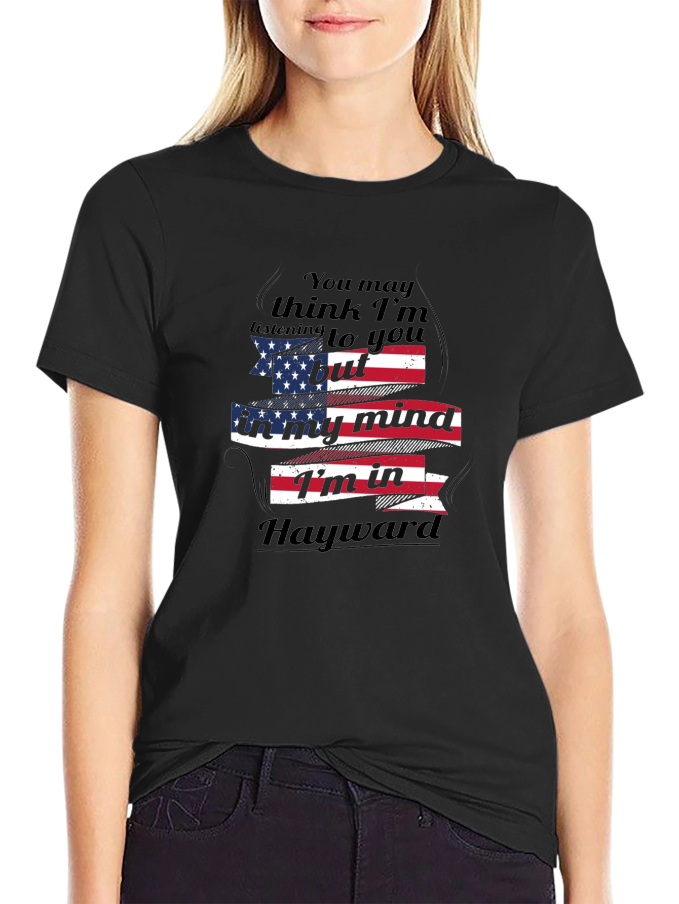 Hayward Mind T-Shirt Patriotic USA Flag