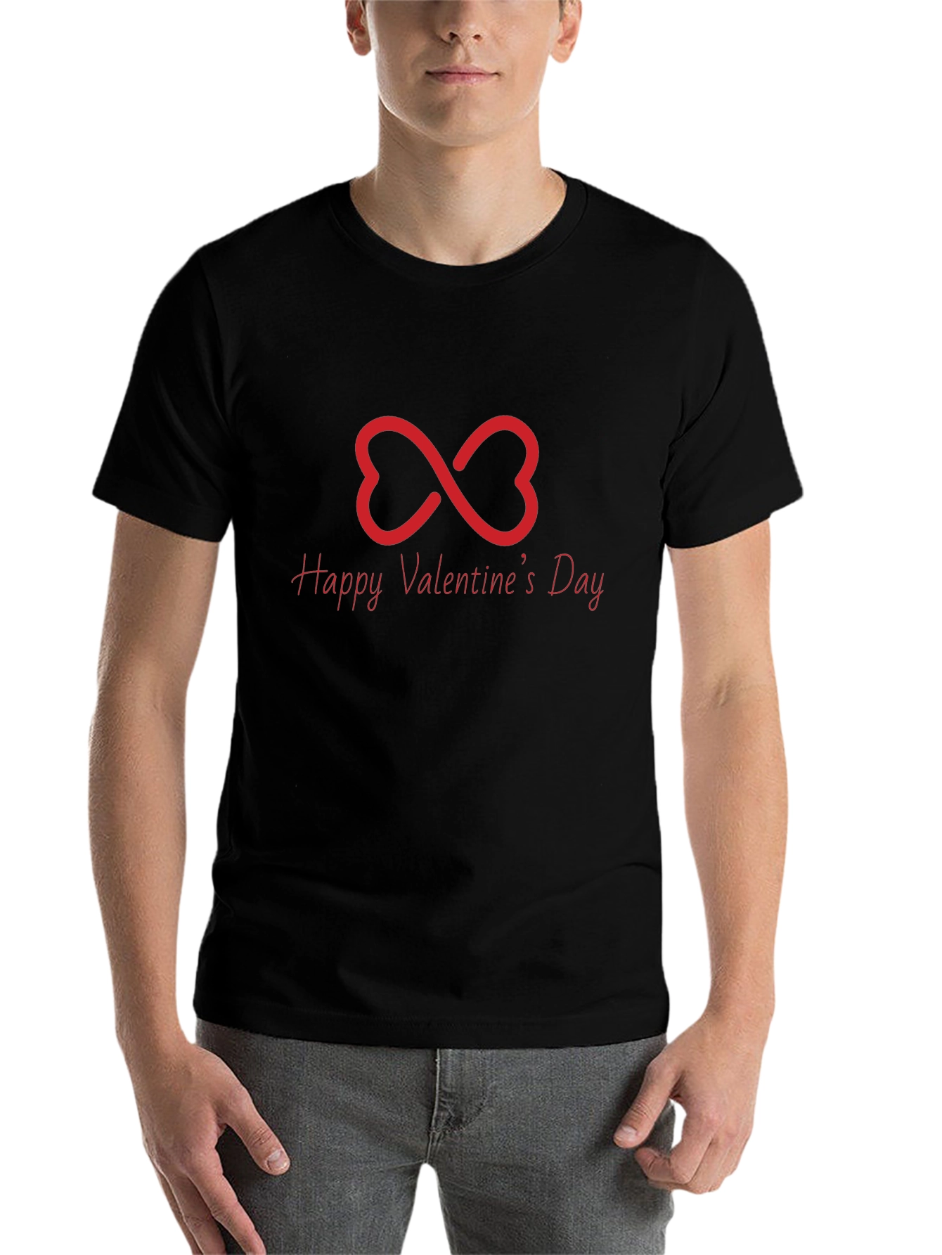 Happy Valentines Day Infinity Heart T-Shirt