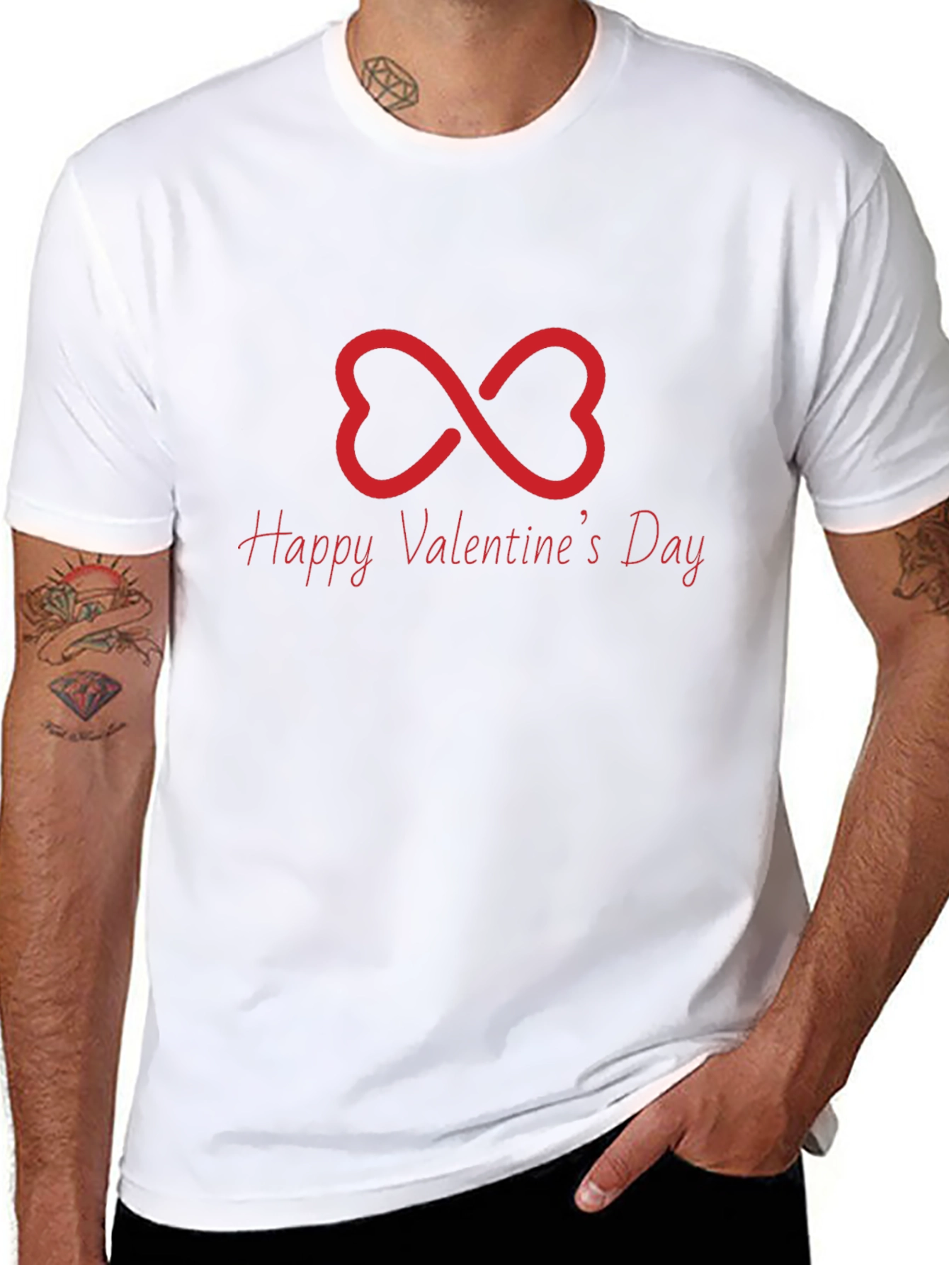 Happy Valentines Day Infinity Heart T-Shirt