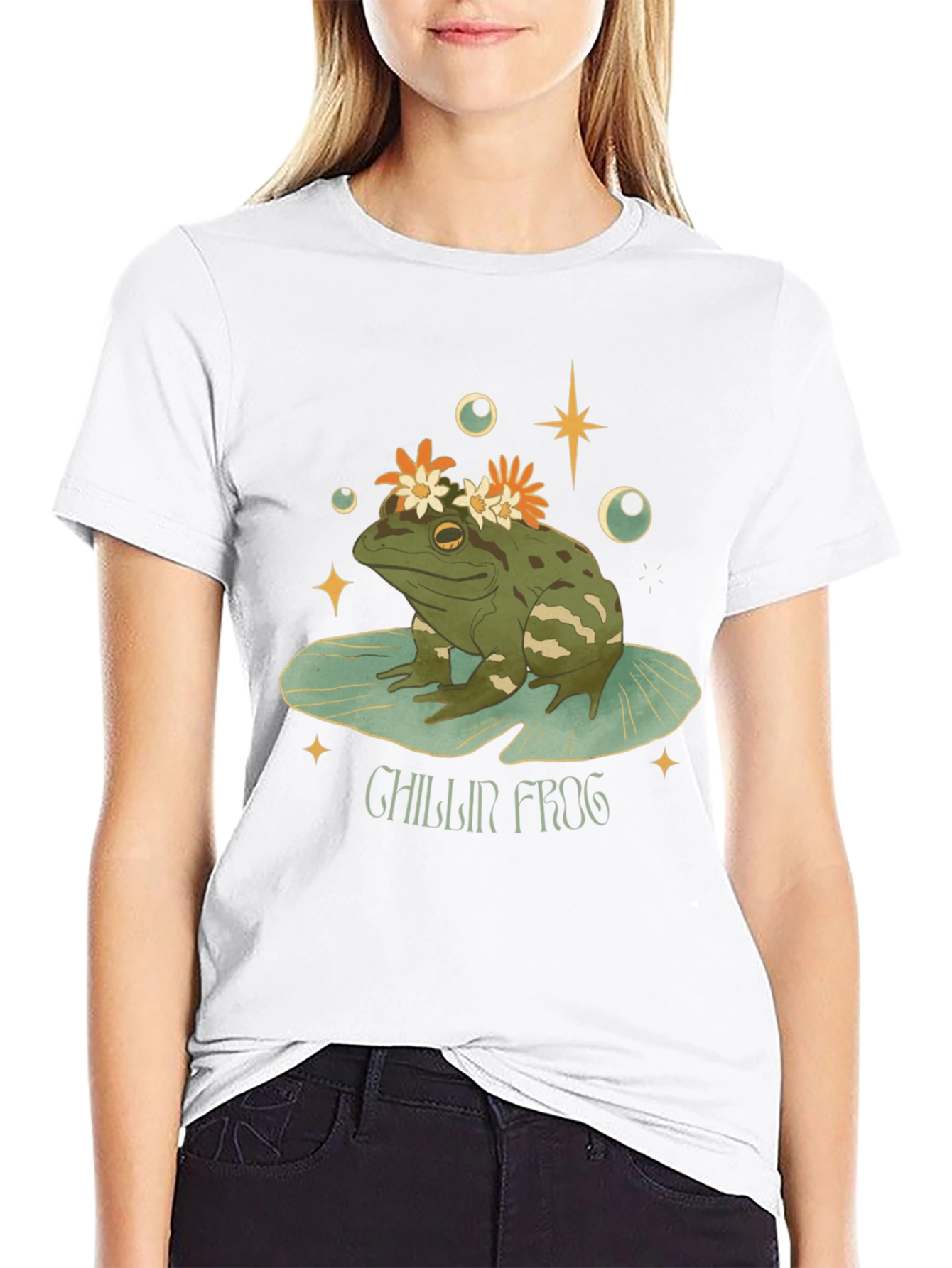Chillin Frog Graphic Tee - Relaxed & Stylish