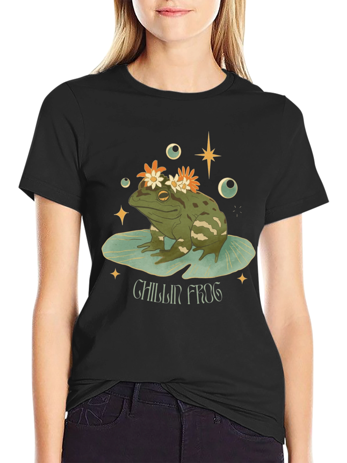 Chillin Frog Graphic Tee - Relaxed & Stylish