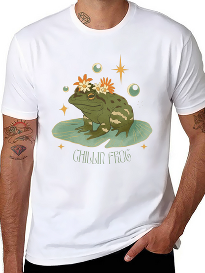 Chillin Frog Graphic Tee - Relaxed & Stylish