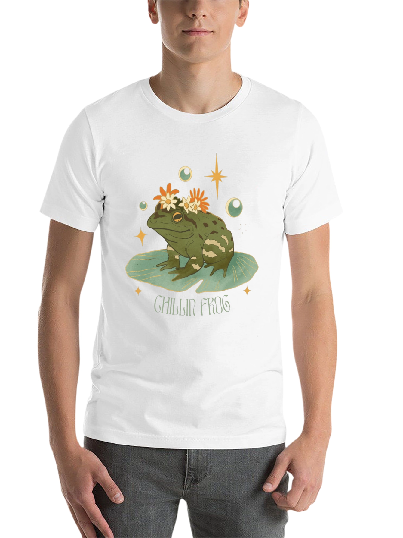 Chillin Frog Graphic Tee - Relaxed & Stylish