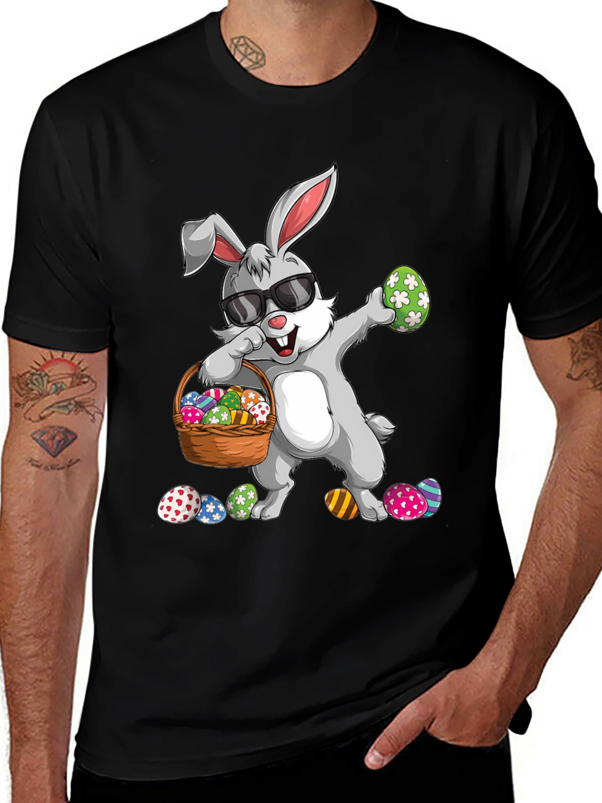 Easter Bunny Dabbing T-Shirt