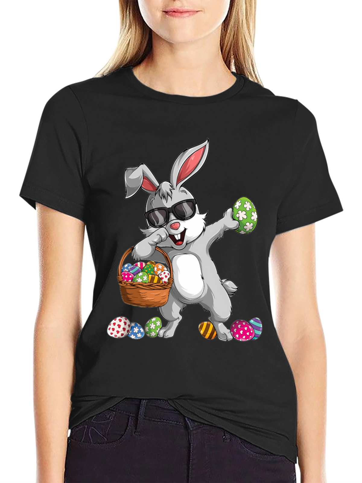 Easter Bunny Dabbing T-Shirt
