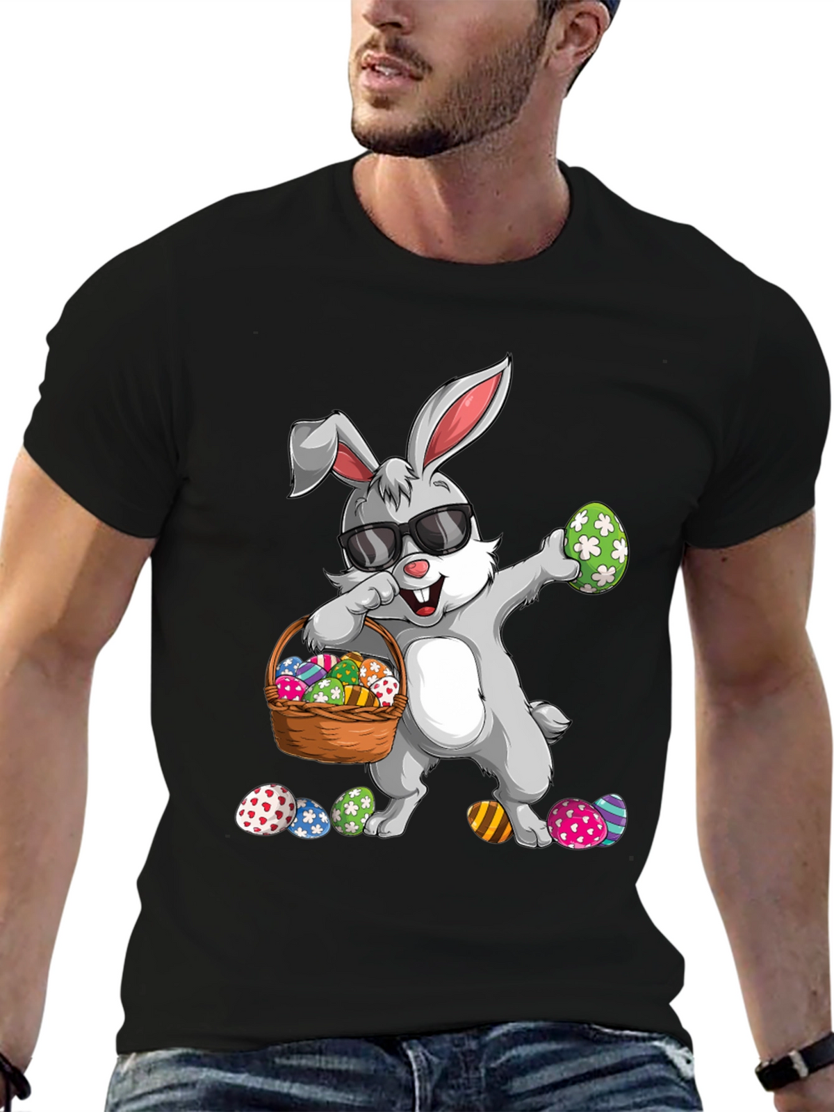 Easter Bunny Dabbing T-Shirt