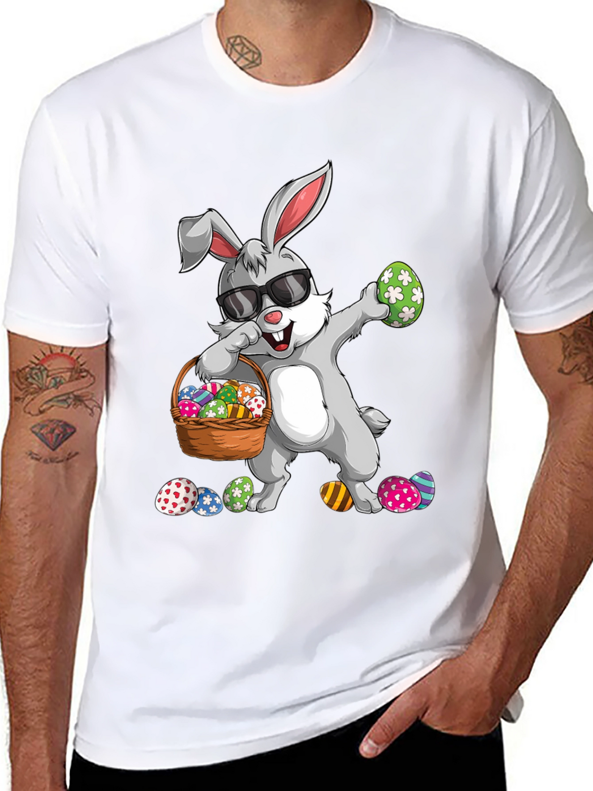 Easter Bunny Dabbing T-Shirt