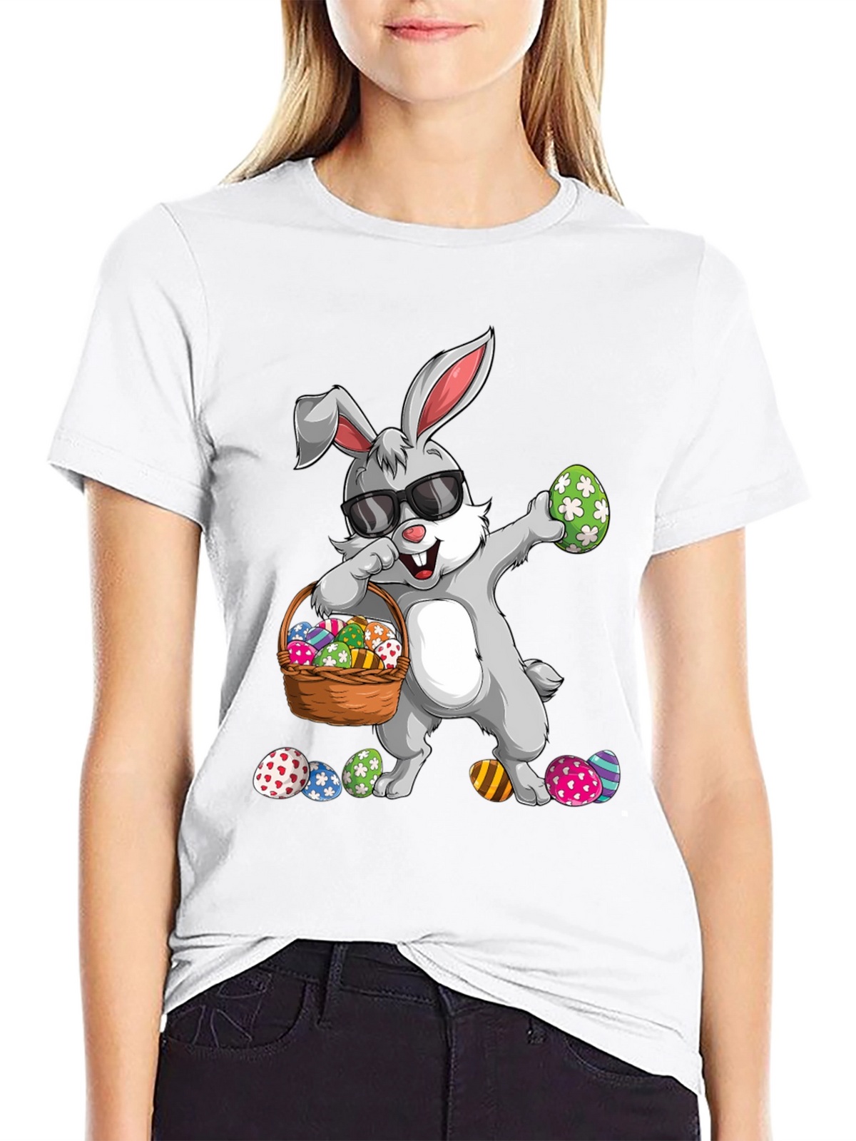 Easter Bunny Dabbing T-Shirt