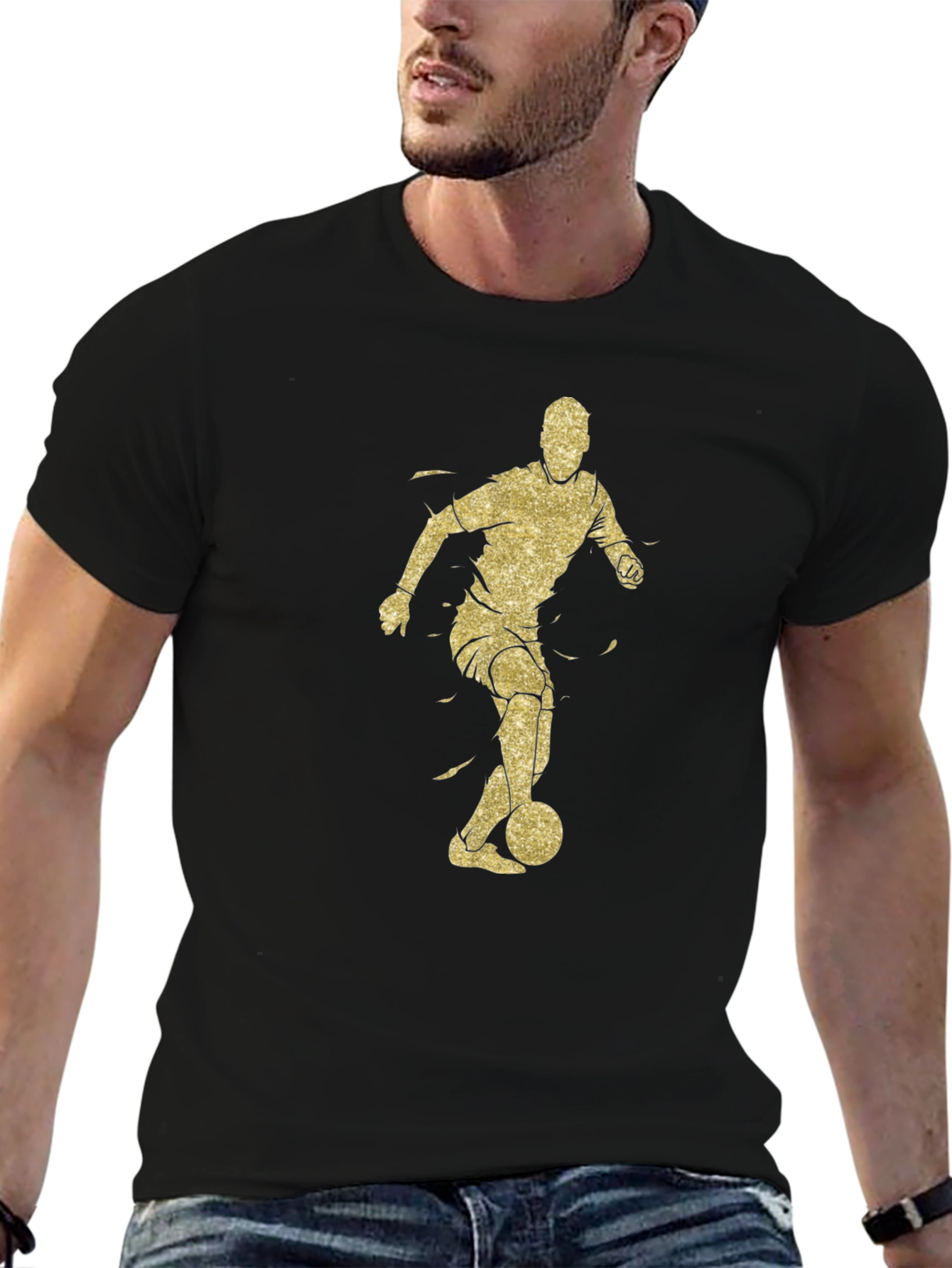 Soccer Player Graphic T-Shirt