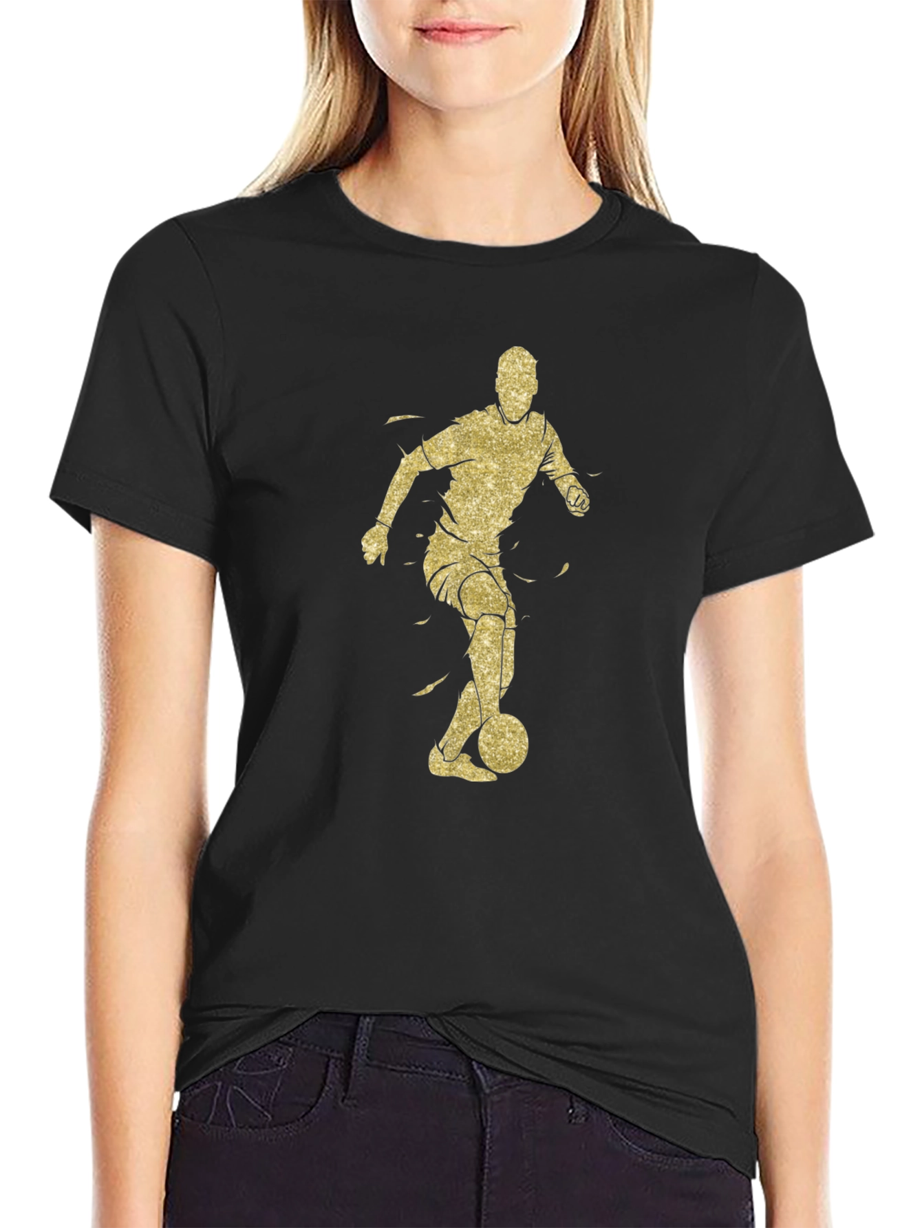 Soccer Player Graphic T-Shirt