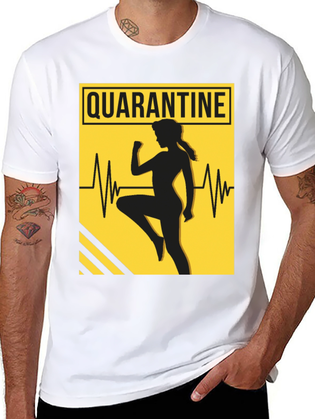 Quarantine Workout T-Shirt - Stay Active in Style