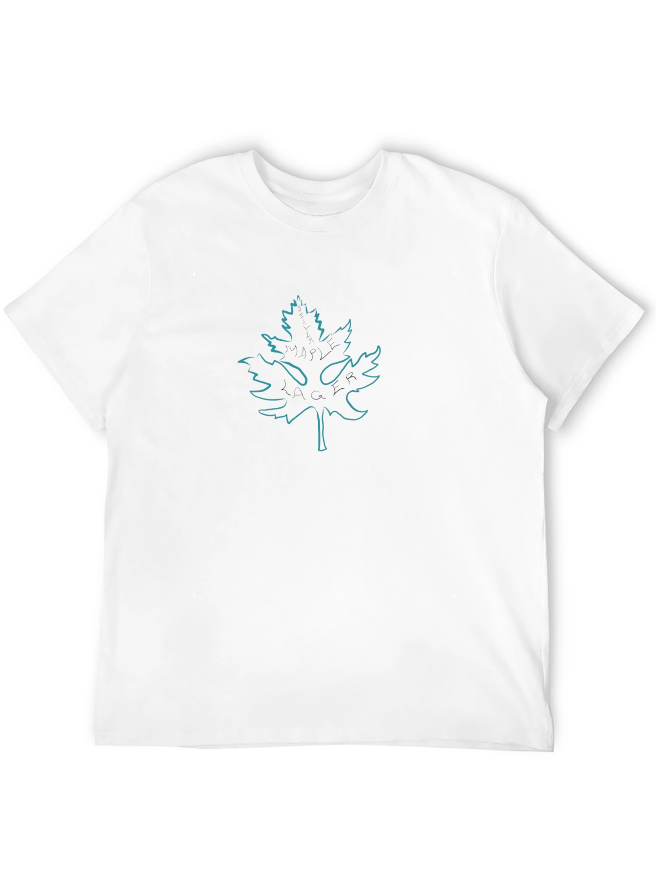 Leaf Graphic Black T-Shirt