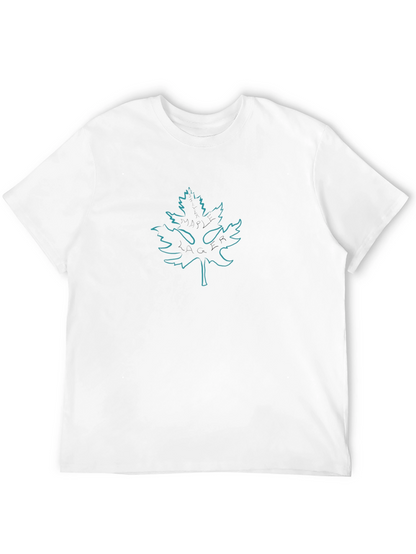 Leaf Graphic Black T-Shirt