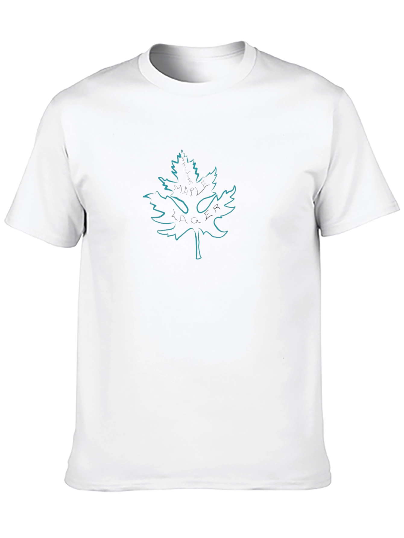 Leaf Graphic Black T-Shirt