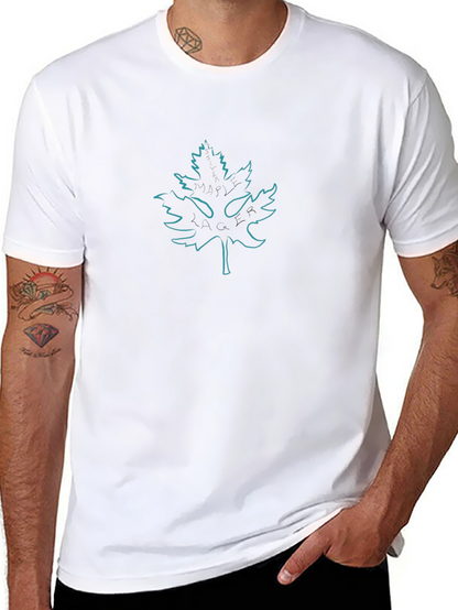 Leaf Graphic Black T-Shirt