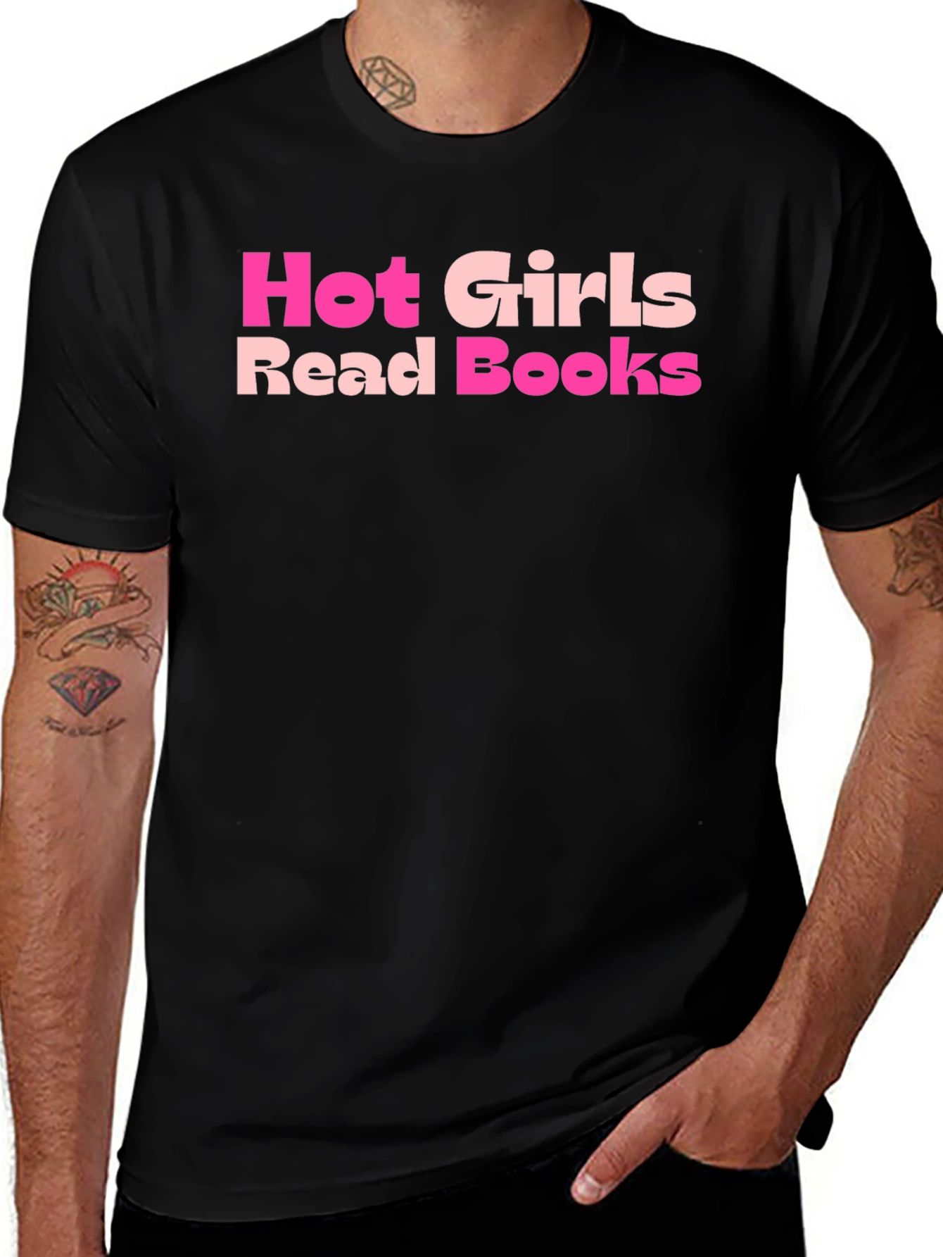 Hot Girls Read Books T-Shirt - Stylish Graphic Tee