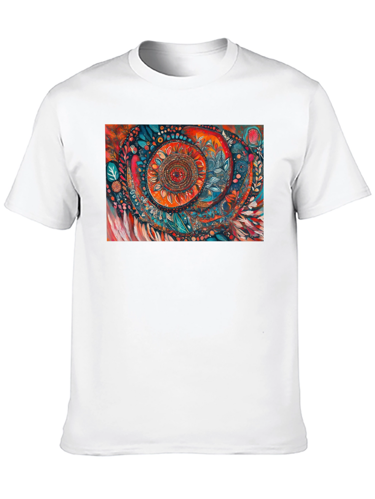 Abstract Art Print Black T-Shirt