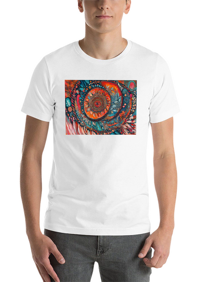 Abstract Art Print Black T-Shirt