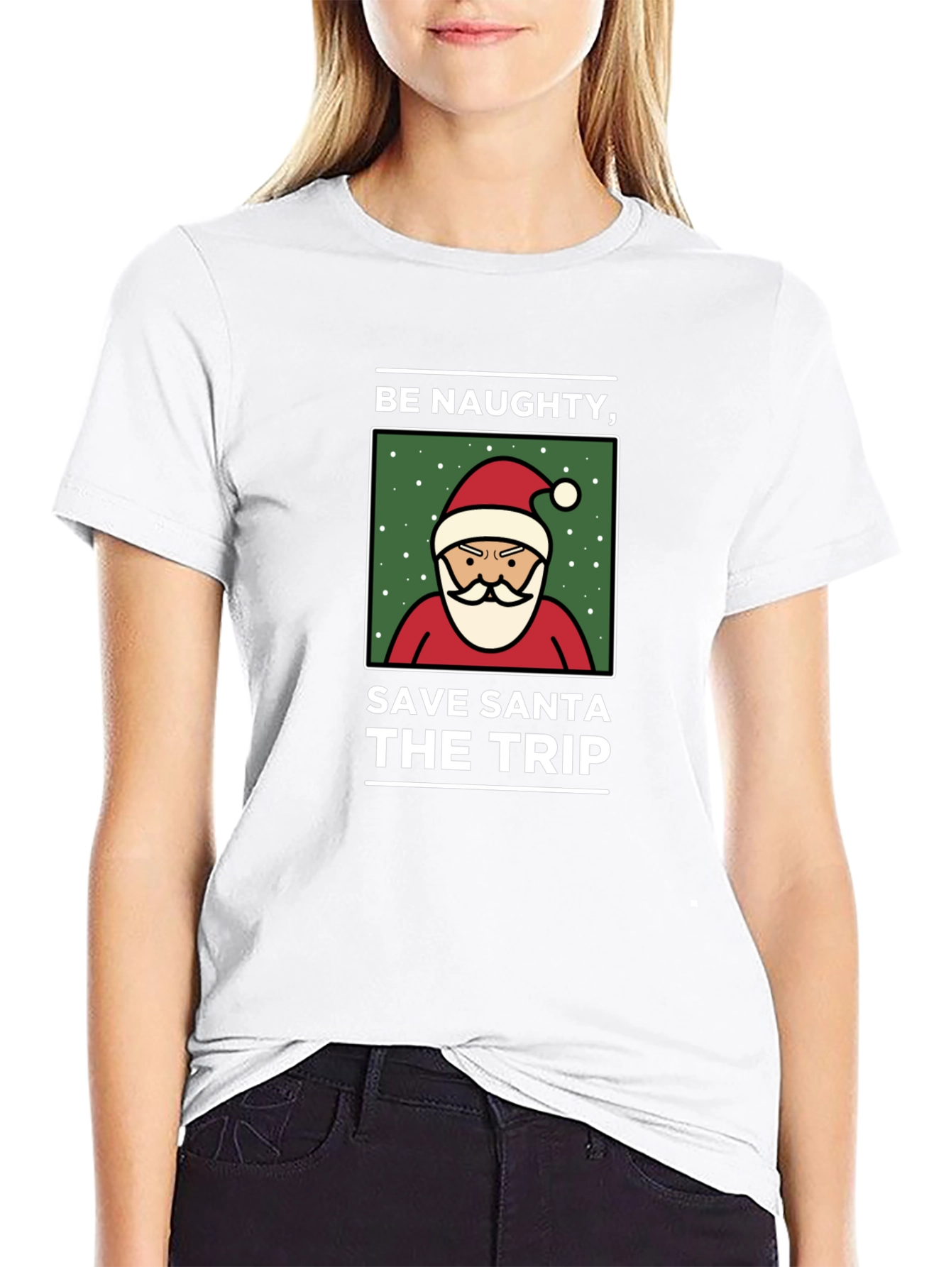 Naughty Save Santa Trip Graphic Tee