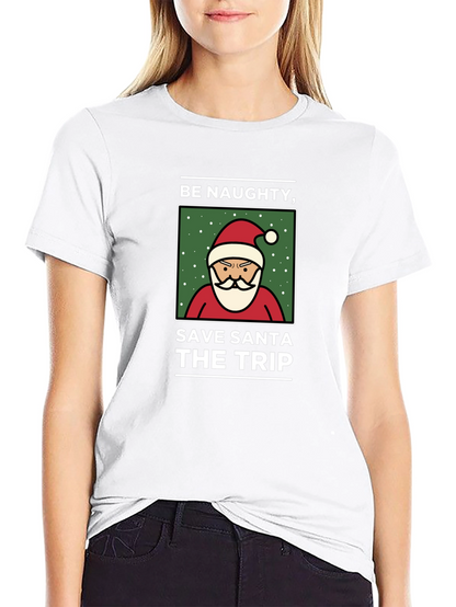 Naughty Save Santa Trip Graphic Tee