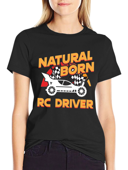 Natural Born RC Driver Black Graphic Tee