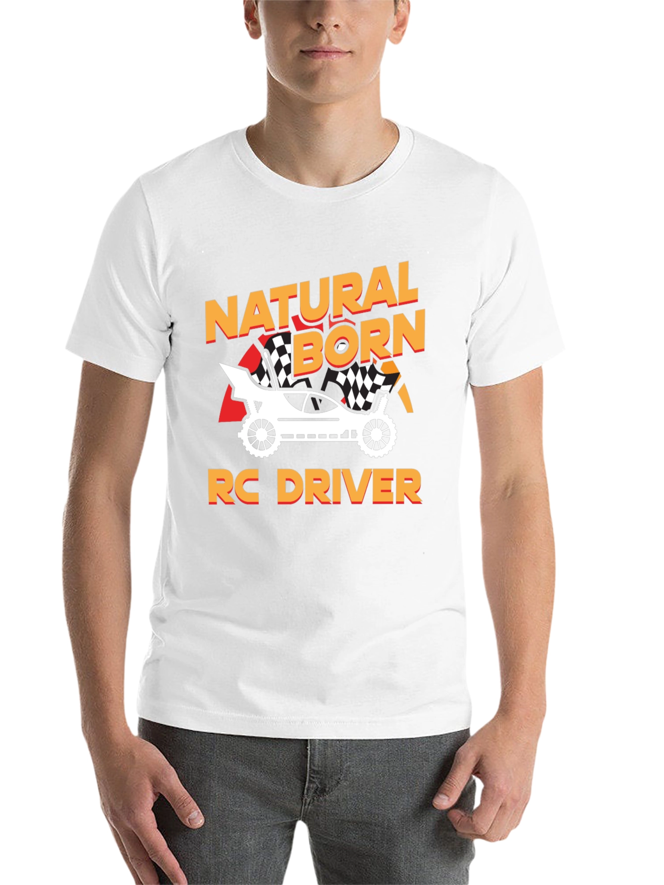 Natural Born RC Driver Black Graphic Tee