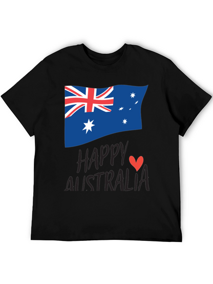 Happy Australia Day T-Shirt - Unisex Black Tee