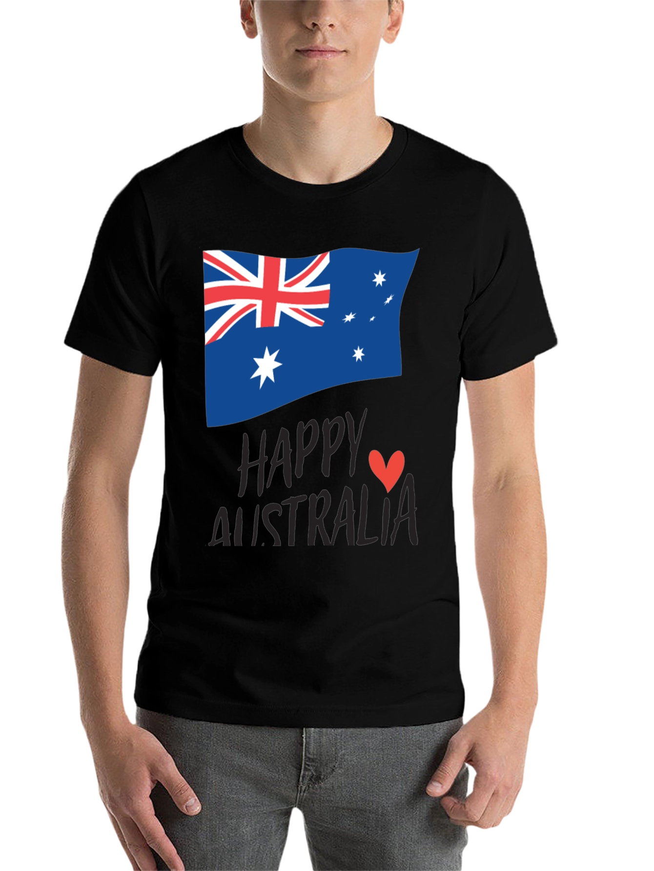 Happy Australia Day T-Shirt - Unisex Black Tee