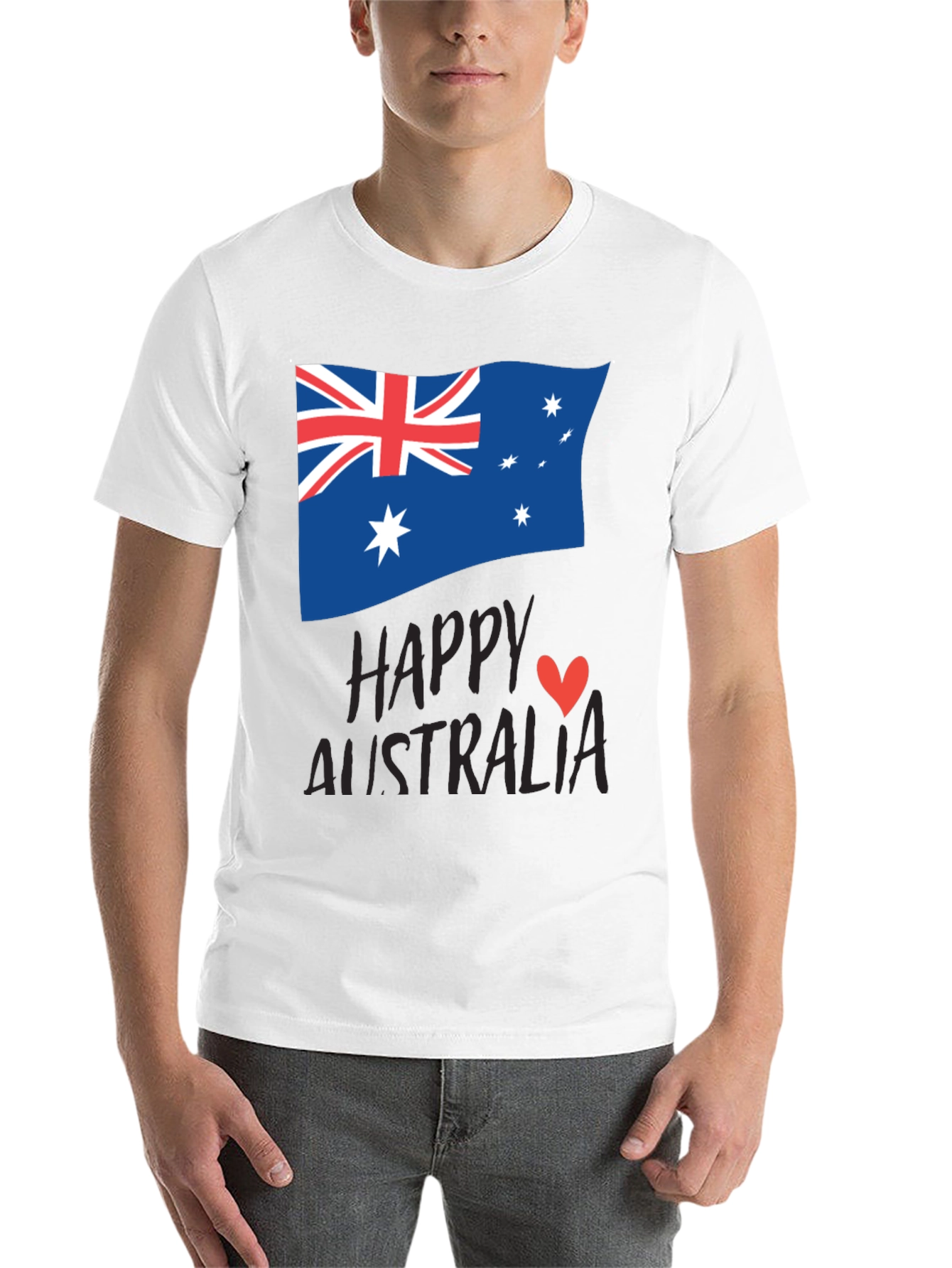 Happy Australia Day T-Shirt - Unisex Black Tee