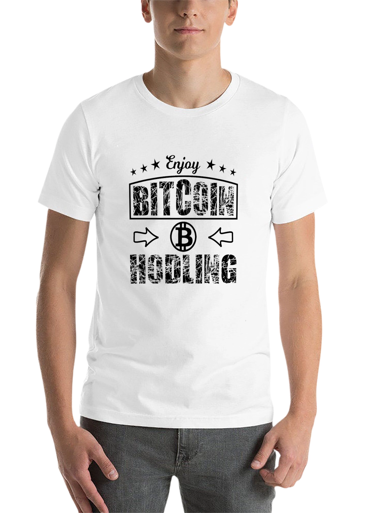 Bitcoin HODLING Black T-Shirt - Crypto Enthusiast Tee