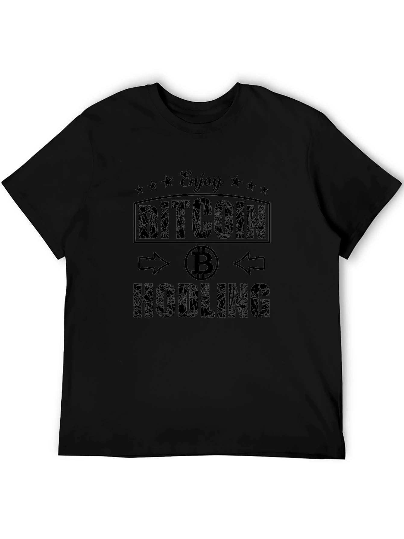 Bitcoin HODLING Black T-Shirt - Crypto Enthusiast Tee