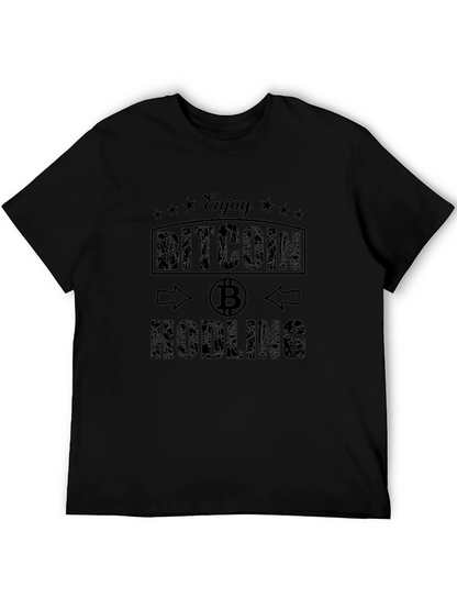 Bitcoin HODLING Black T-Shirt - Crypto Enthusiast Tee