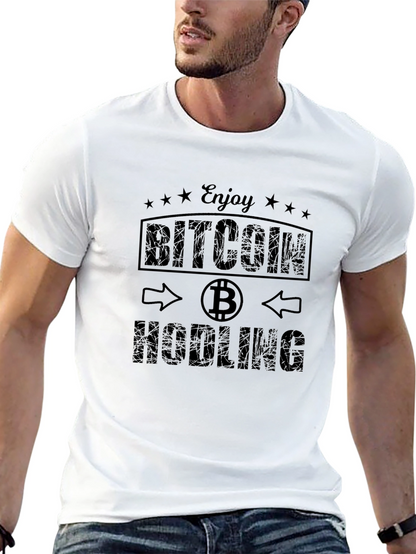 Bitcoin HODLING Black T-Shirt - Crypto Enthusiast Tee