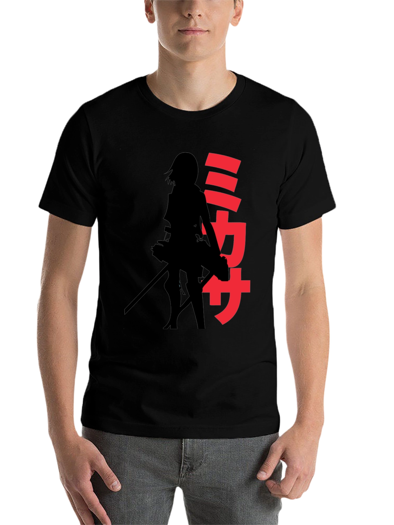 Anime Silhouette Graphic T-Shirt