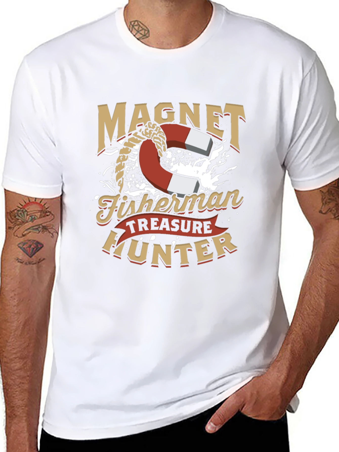 Magnet Fisherman Treasure Hunter T-Shirt