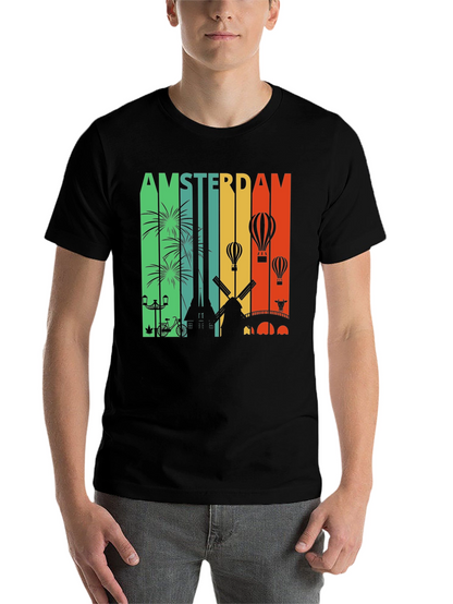 Amsterdam Cityscape Graphic Tee