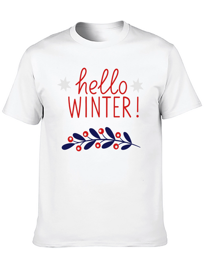 Hello Winter Graphic Tee - Holiday Style